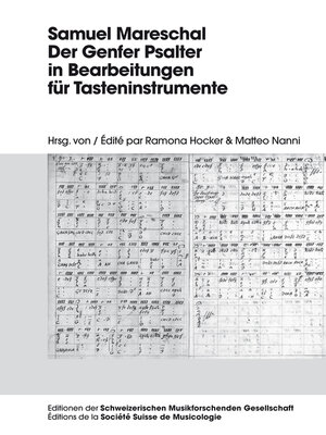 cover image of Samuel Mareschal  Der Genfer Psalter in Bearbeitungen für Tasteninstrumente
